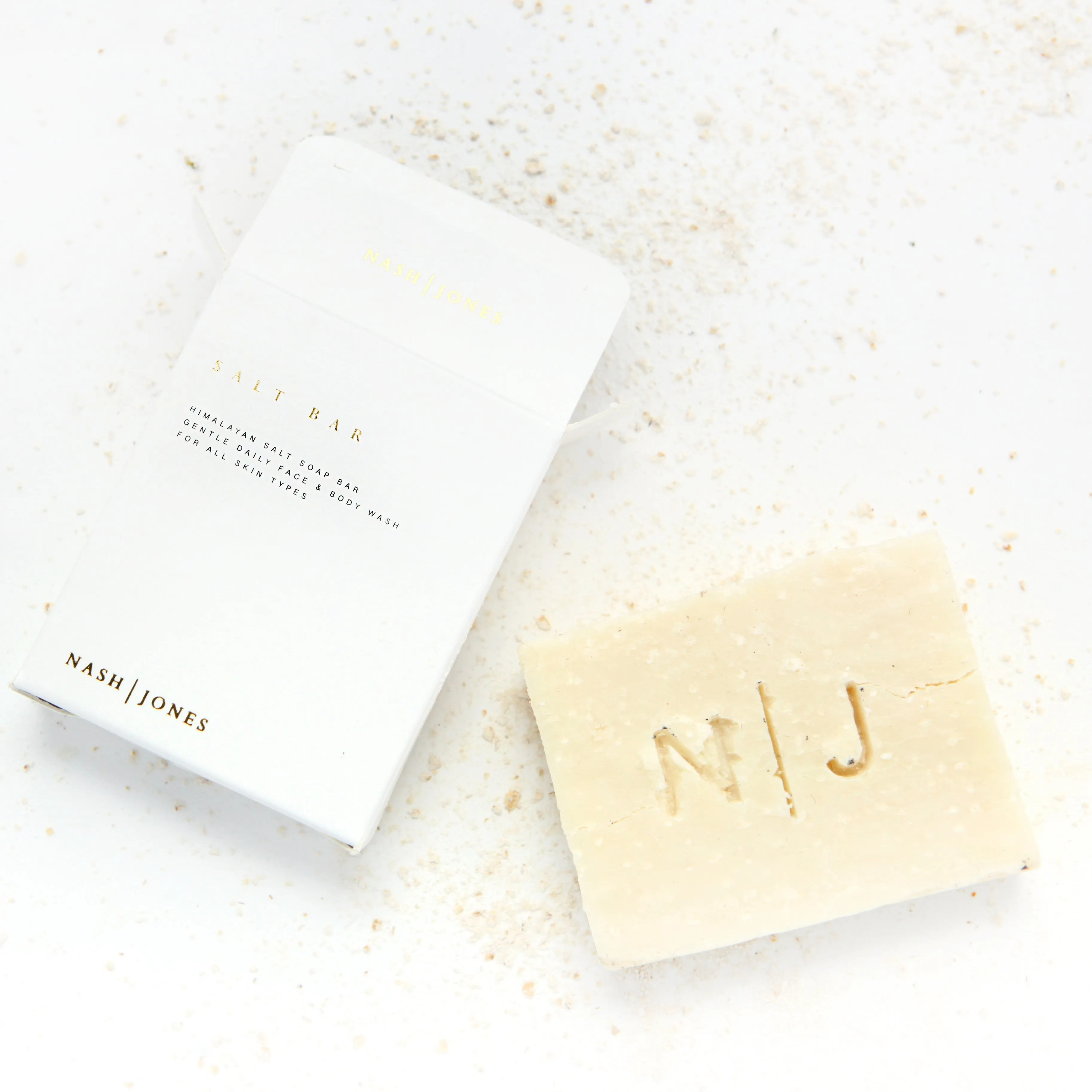 Face   Body Soap Bar - Himalayan Salt (Unscented) - Nash and Jones