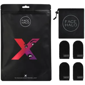 Face Halo X Eye Makeup Remover (4 Pack   Washbag)