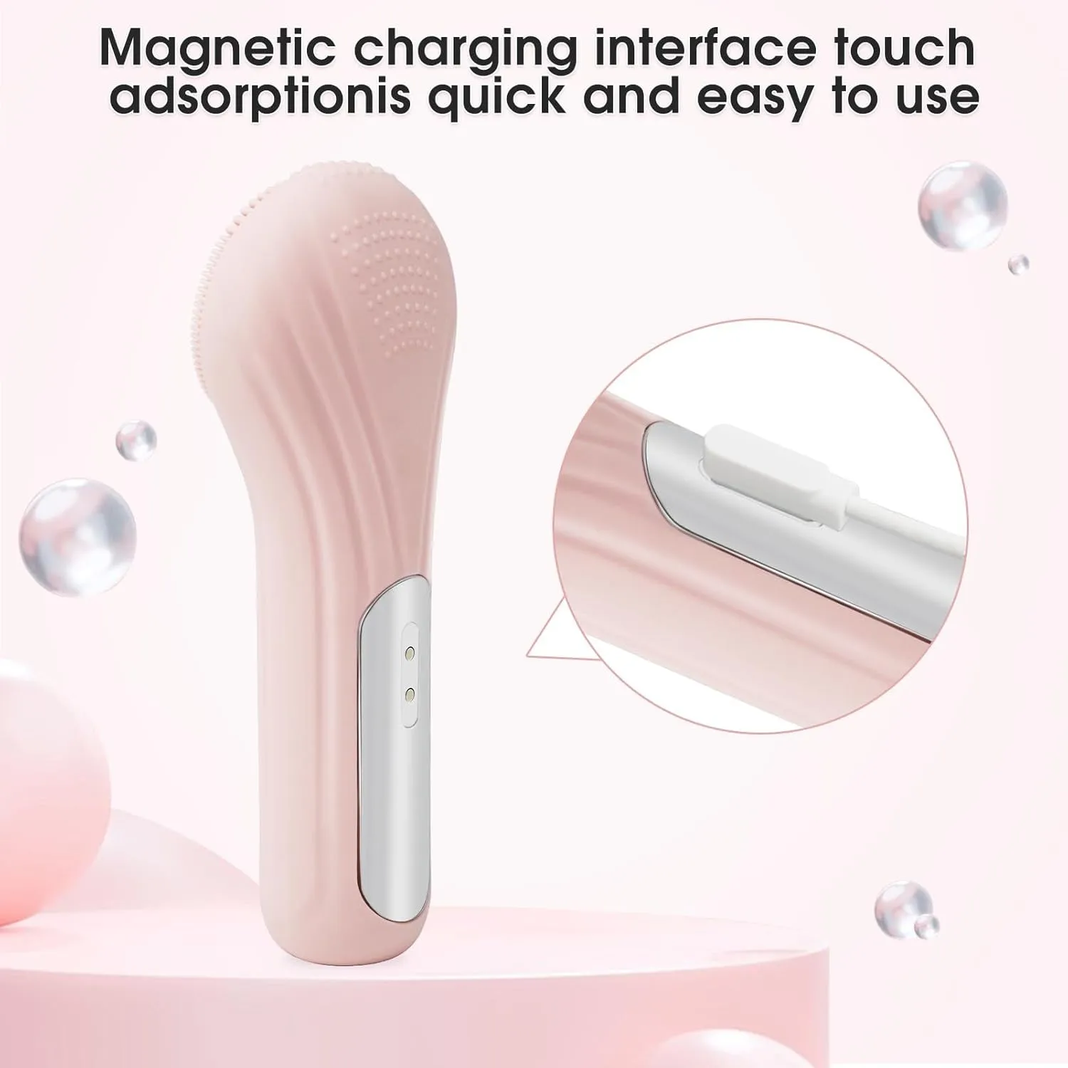 Facial Cleansing Brush,Electric Face Brush Suitable for Men and Women,Fast Cleanse,Exfoliation and Massage,Usb Charging