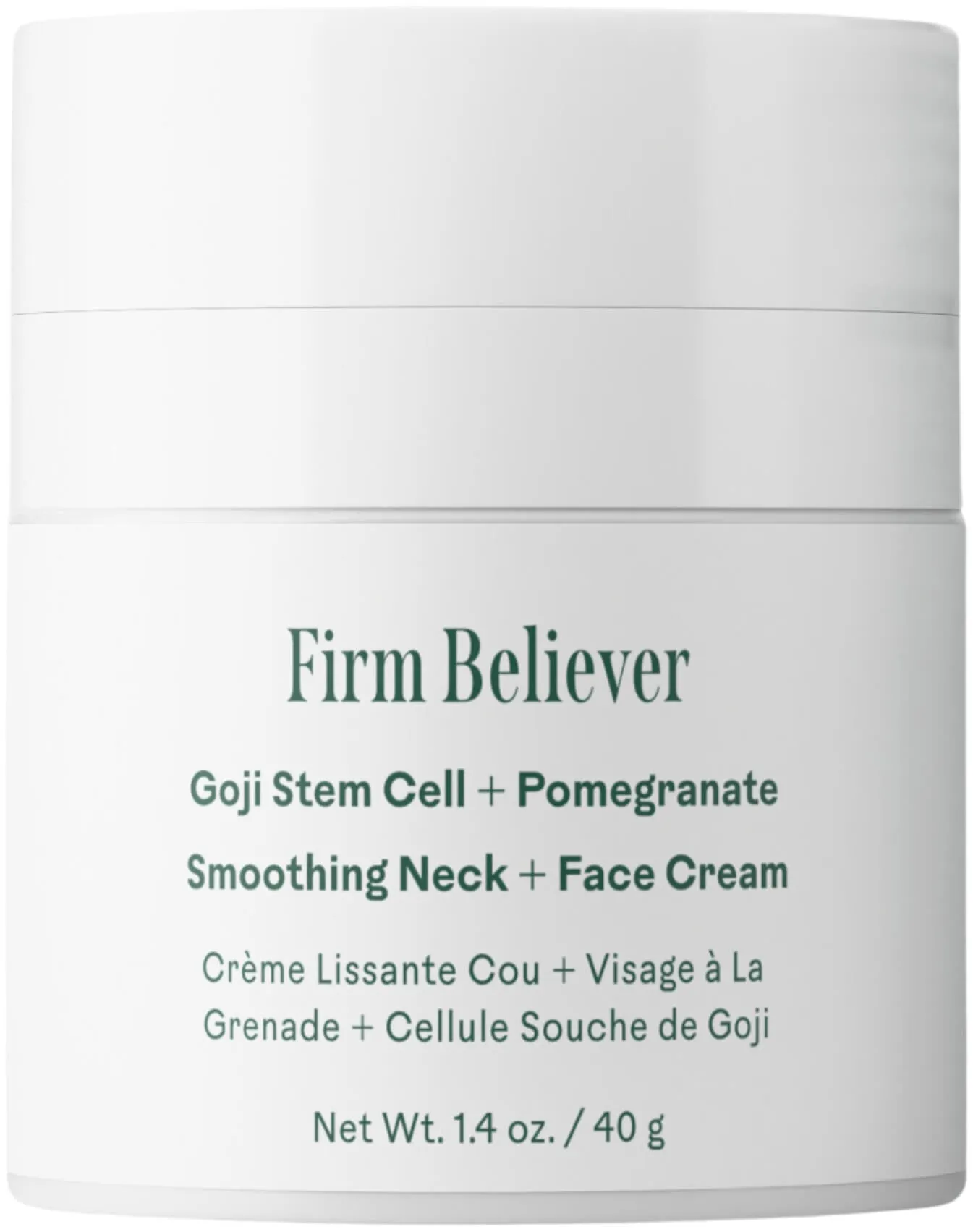 Firm Believer Goji Stem Cell   Pomegranate Smoothing Neck   Face Cream