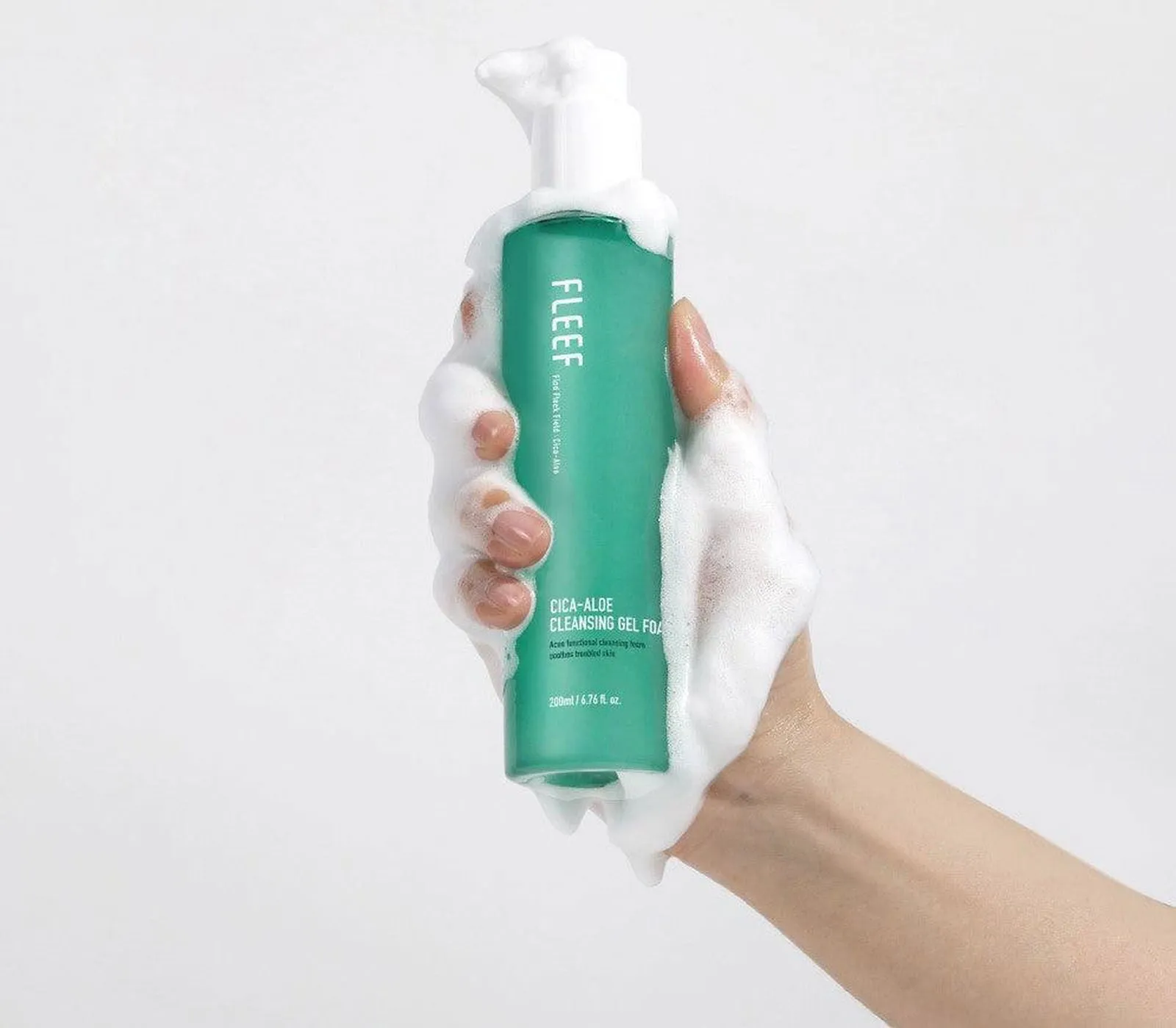 FLEEF Cica-Aloe Cleansing Gel Foam 200ml