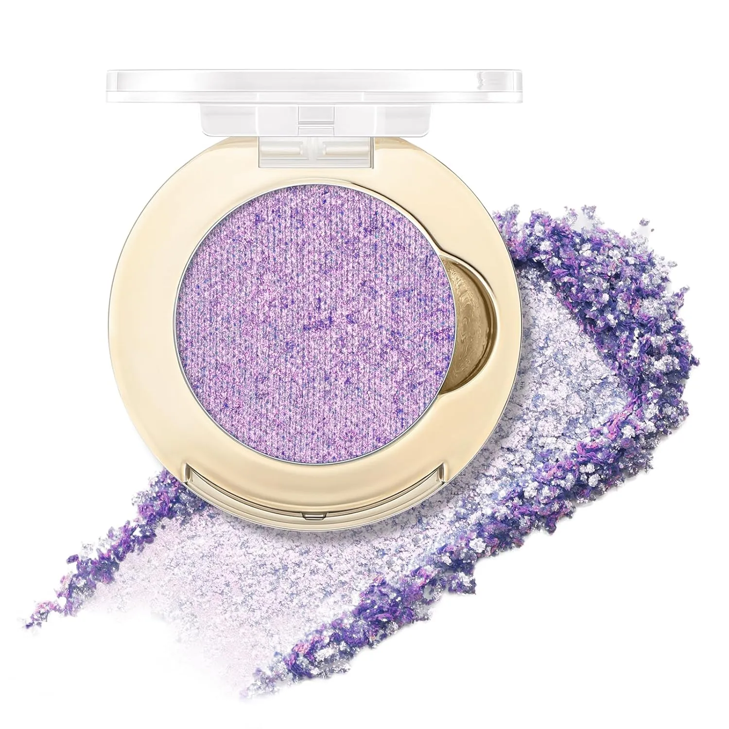 FOCALLURE Eyes On Me Pressed Powder Eyeshadow, Shimmery Eye Makeup & Highlight, Long-Lasting, High Pigmented Single Shade Eye Color, Glitter Finish, Hypoallergenic, BL03 Hidden World