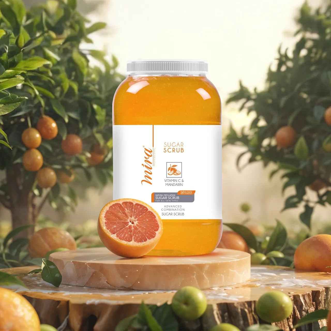Foot & Body Sugar Scrub Vitamin C & Mandarin 5Kg Mira