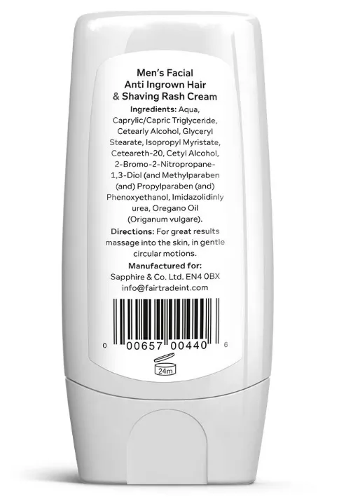 FOREVER GONE MENS FACIAL ANTI INGROWN HAIR & SHAVING CREAM SMOOTH GREAT SKIN