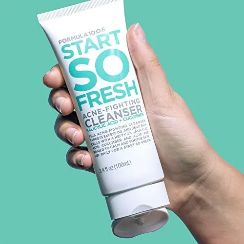 FORMULA 10.0.6 Start So Fresh Acne Fightining Cleanser Salicyllic Acid   Cucumber غسول بحمض الساليسيليك