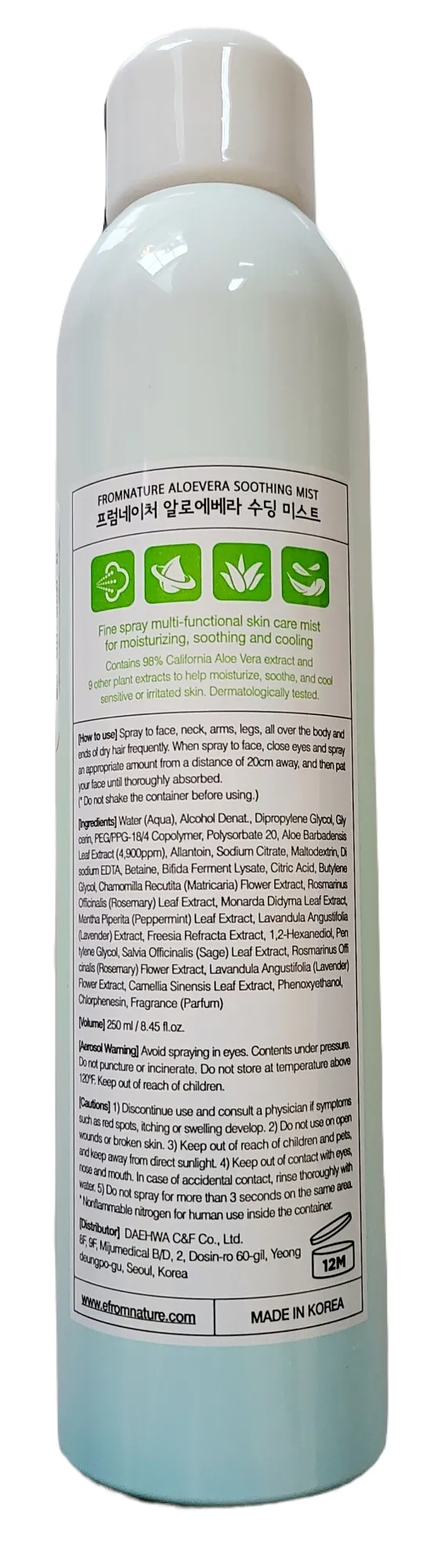 Fromnature Aloe Vera Soothing Mist