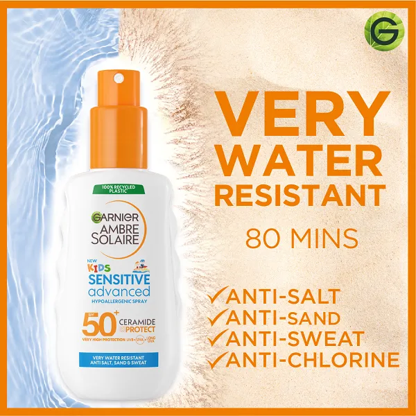 Garnier - Ambre Solaire Kids Sensitive Advanced Ceramide Protect SPF50  Spray