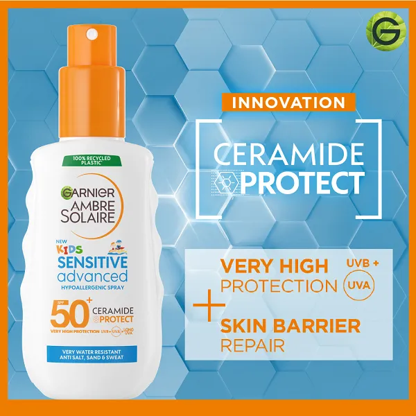 Garnier - Ambre Solaire Kids Sensitive Advanced Ceramide Protect SPF50  Spray