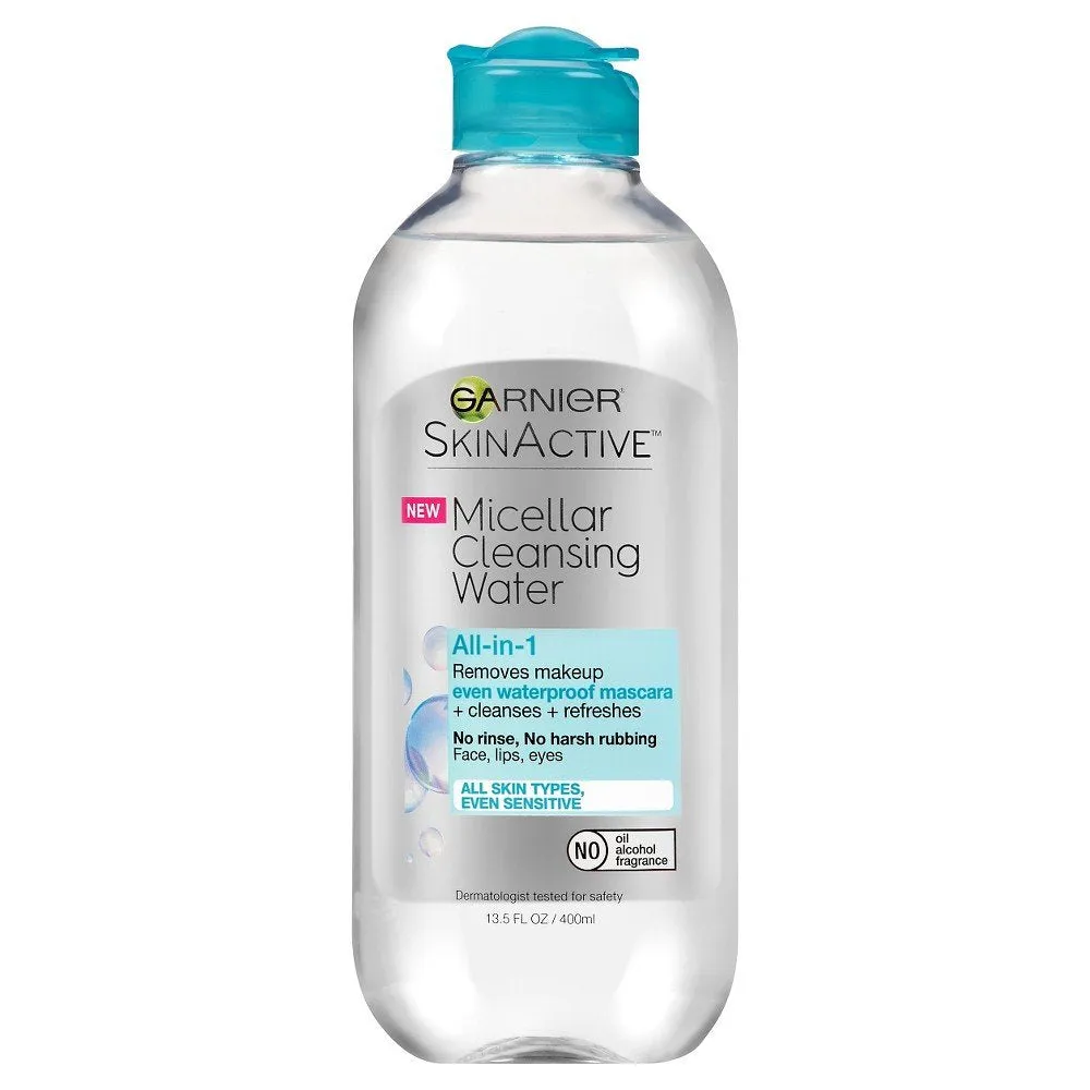 GARNIER - Micellar Cleansing Water All-in-1 For Waterproof Makeup - 13.5 fl oz (400 ml)