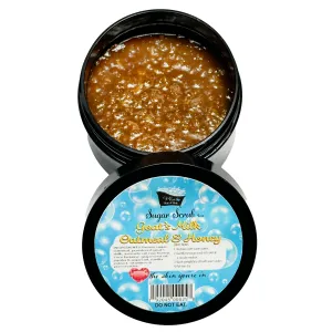 Goat's Milk Oatmeal Honey and Vanilla Natural Sugar Scrub Avocado Oil 4 oz