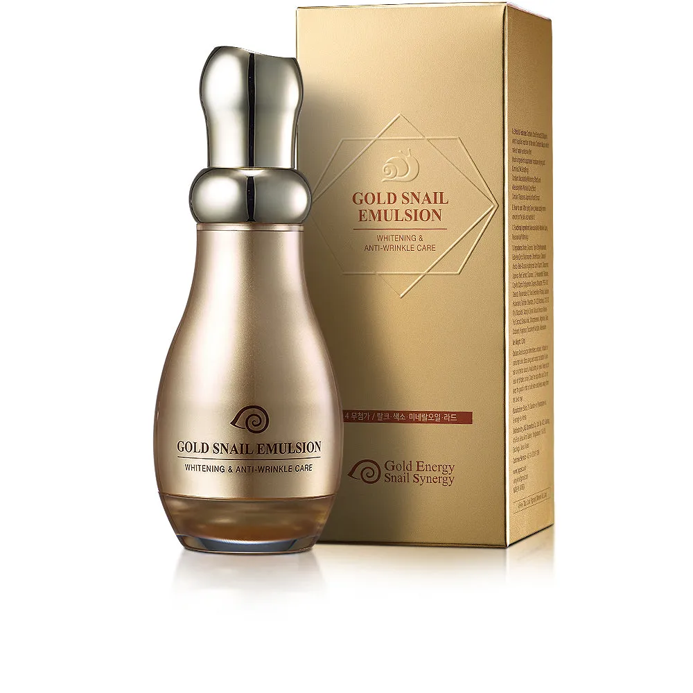 Gold & Snail Emulsion - Lightening & Anti-Wrinkle Care- 130ml
