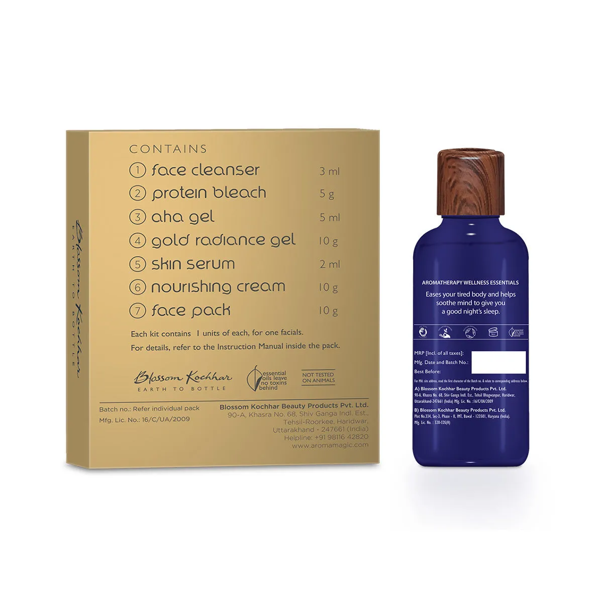Gold Facial Kit with Good Sleep Curative oil Combo