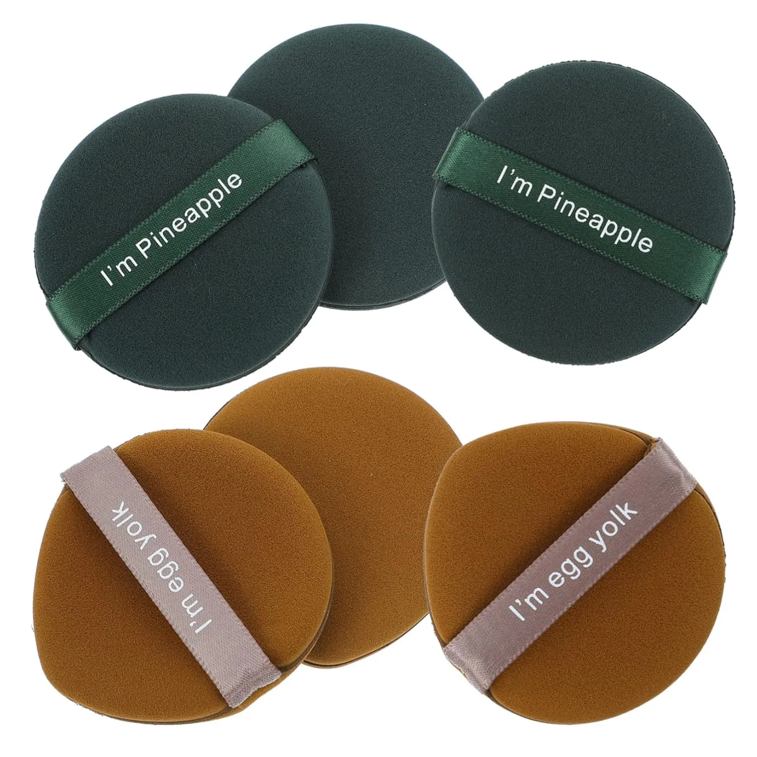 Hemoton 6 Pcs Makeup Puff Set Double-sided Soft Powder Puff for Foundation Concealer Blusher for Care