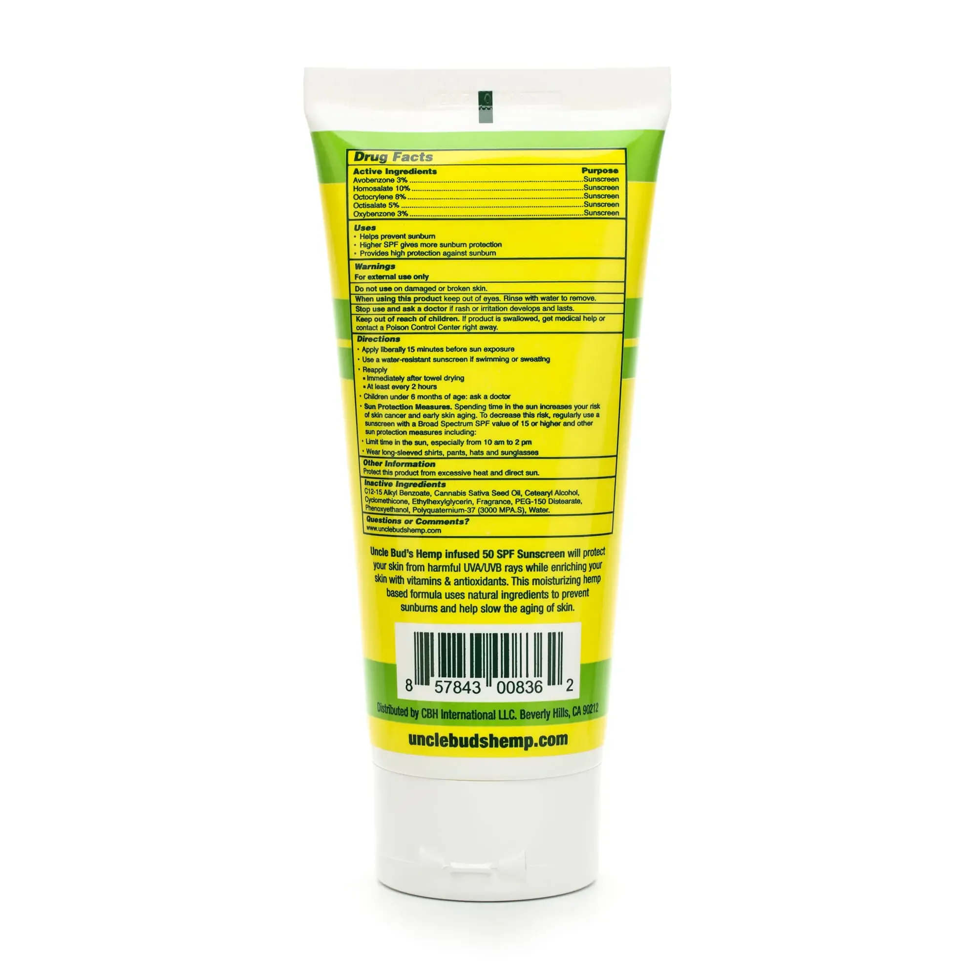Hemp Sunscreen Uncle Buds