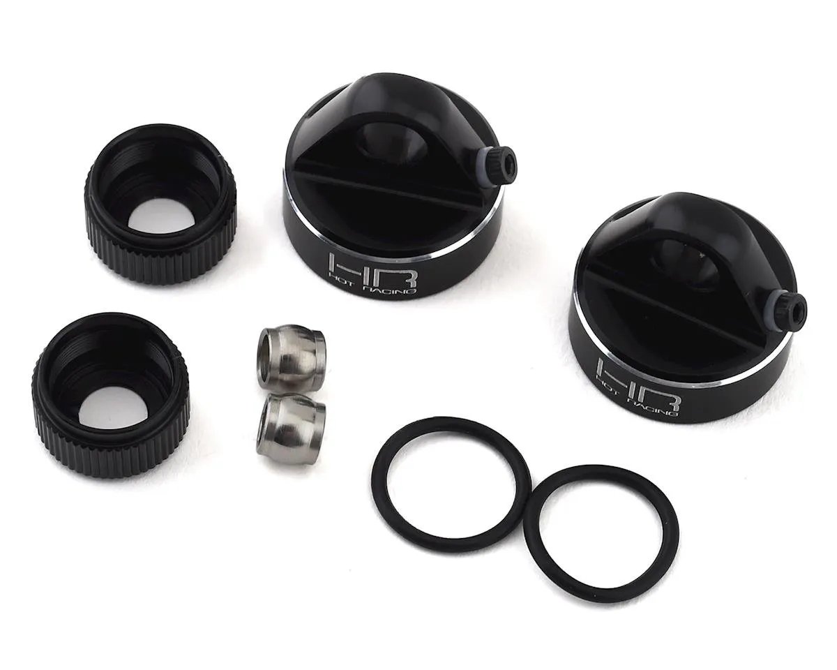 Hot Racing Aluminum Bleeder Shock Caps (2)