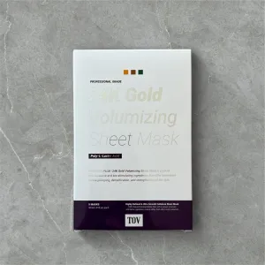 HOUSE OF PLLA®  HOP  24k Gold Volumizing Sheet Mask 5pc/Box Retail $78