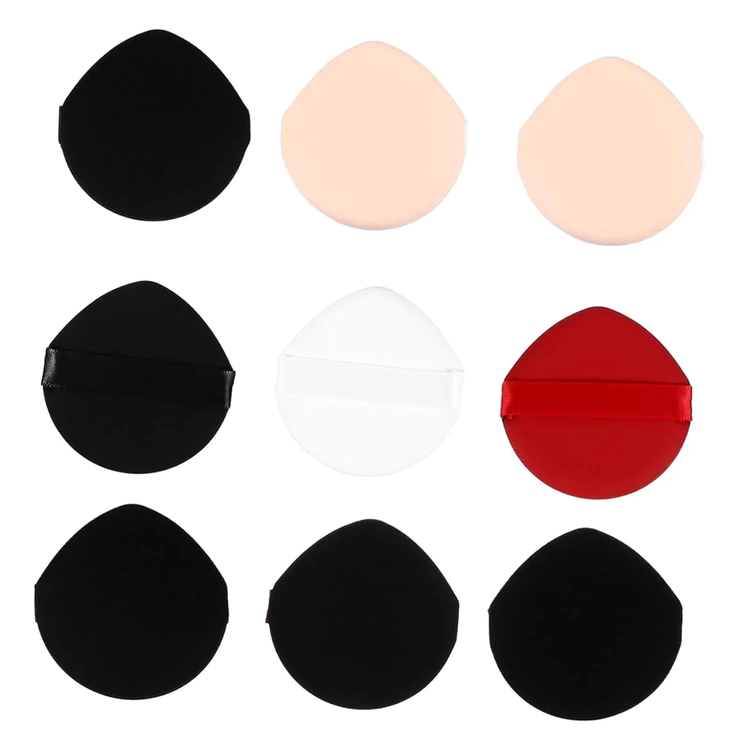 Housoutil 18pcs Makeup Powder Puff Strap Fluffy Non Beauty Applicator for Liquid Powder for Foundation Blush and Loose Skin-friendly for Gentle Application