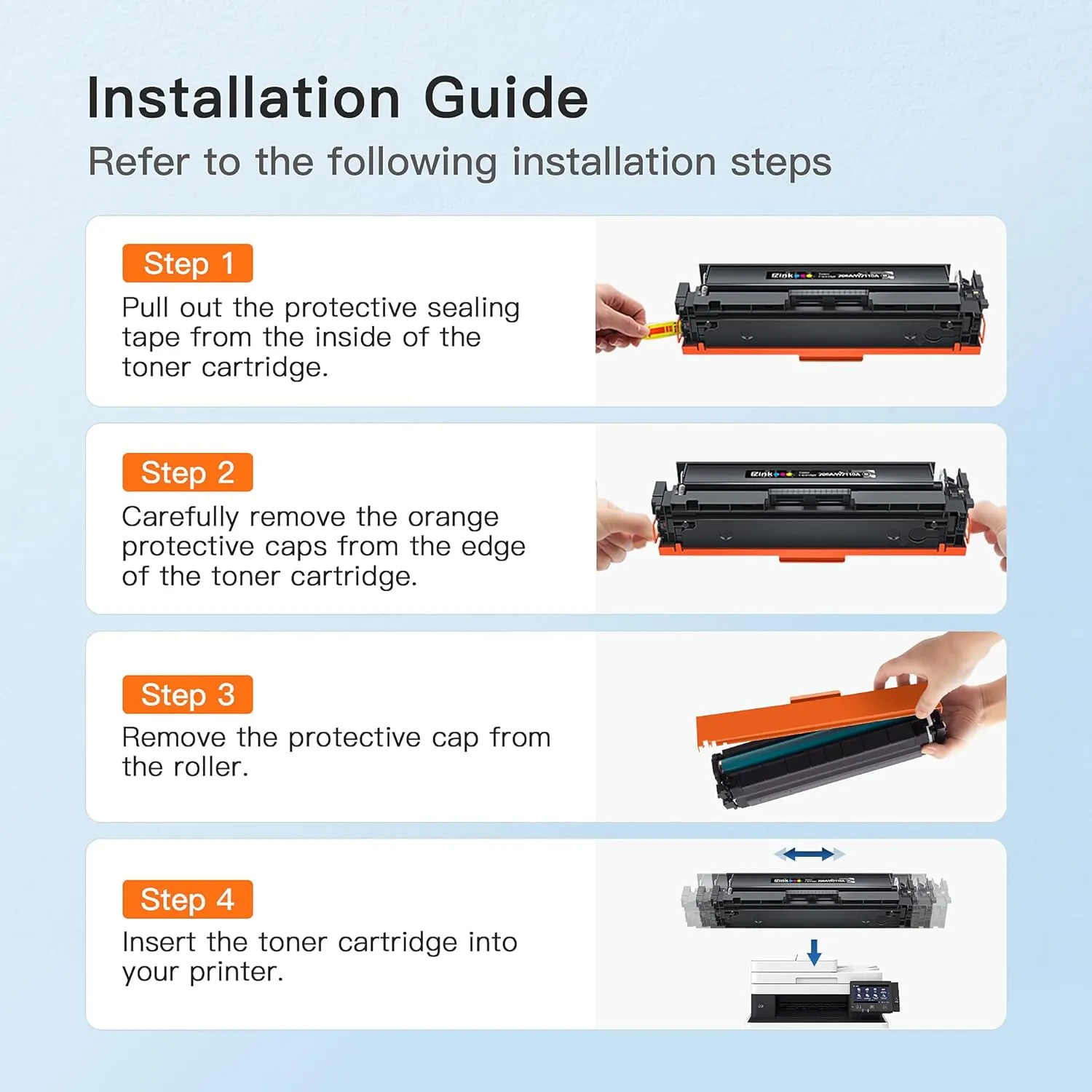 HP 206A Compatible Toner Cartridges(4 Pack)