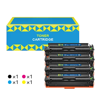 HP 206X 206A (with Chip) High Yield Compatible Toner Cartridge (4 Pack)