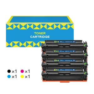 HP 206X 206A (with Chip) High Yield Compatible Toner Cartridge (4 Pack)