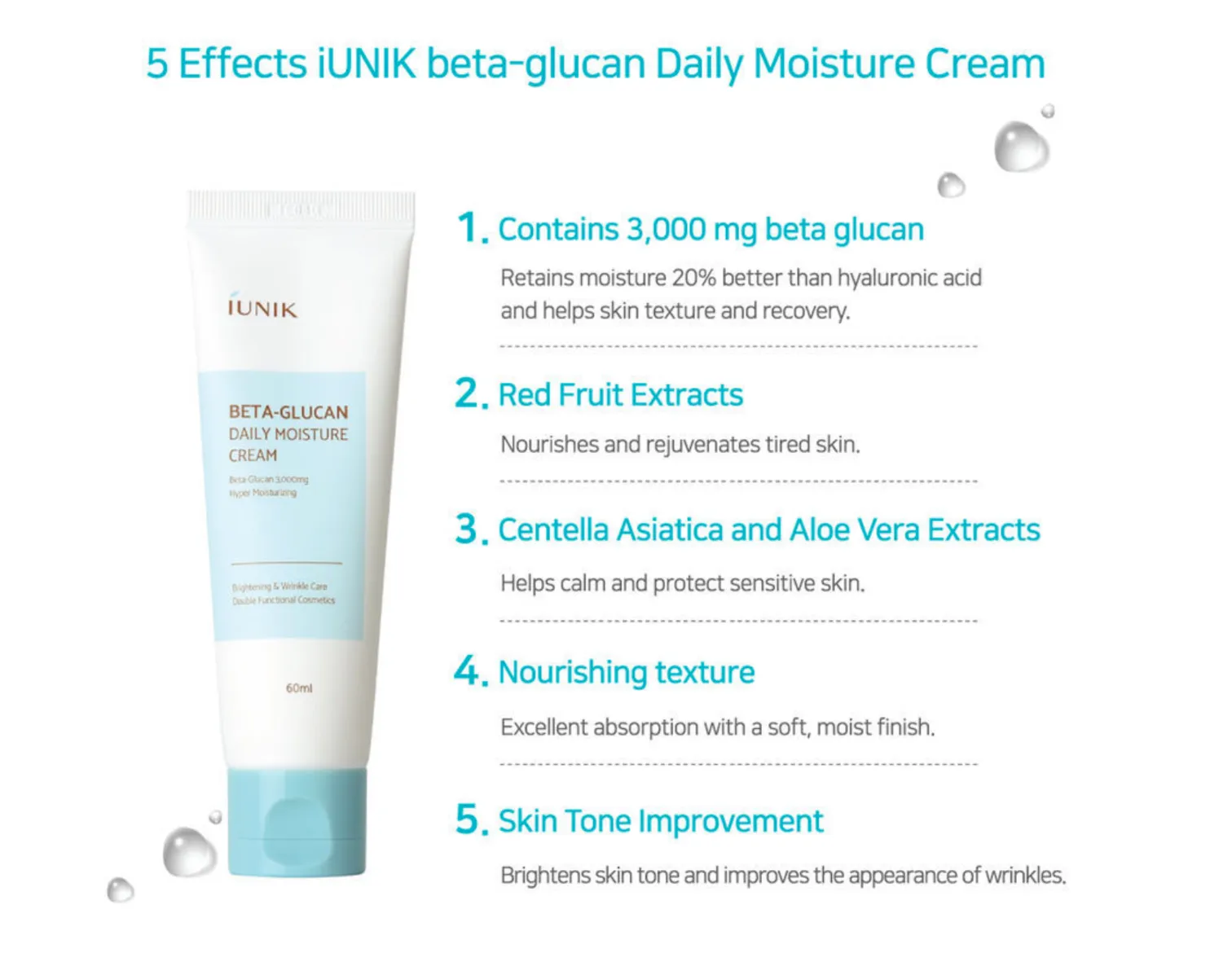 IUNIK BETA-GLUCAN DAILY MOISTURE CREAM