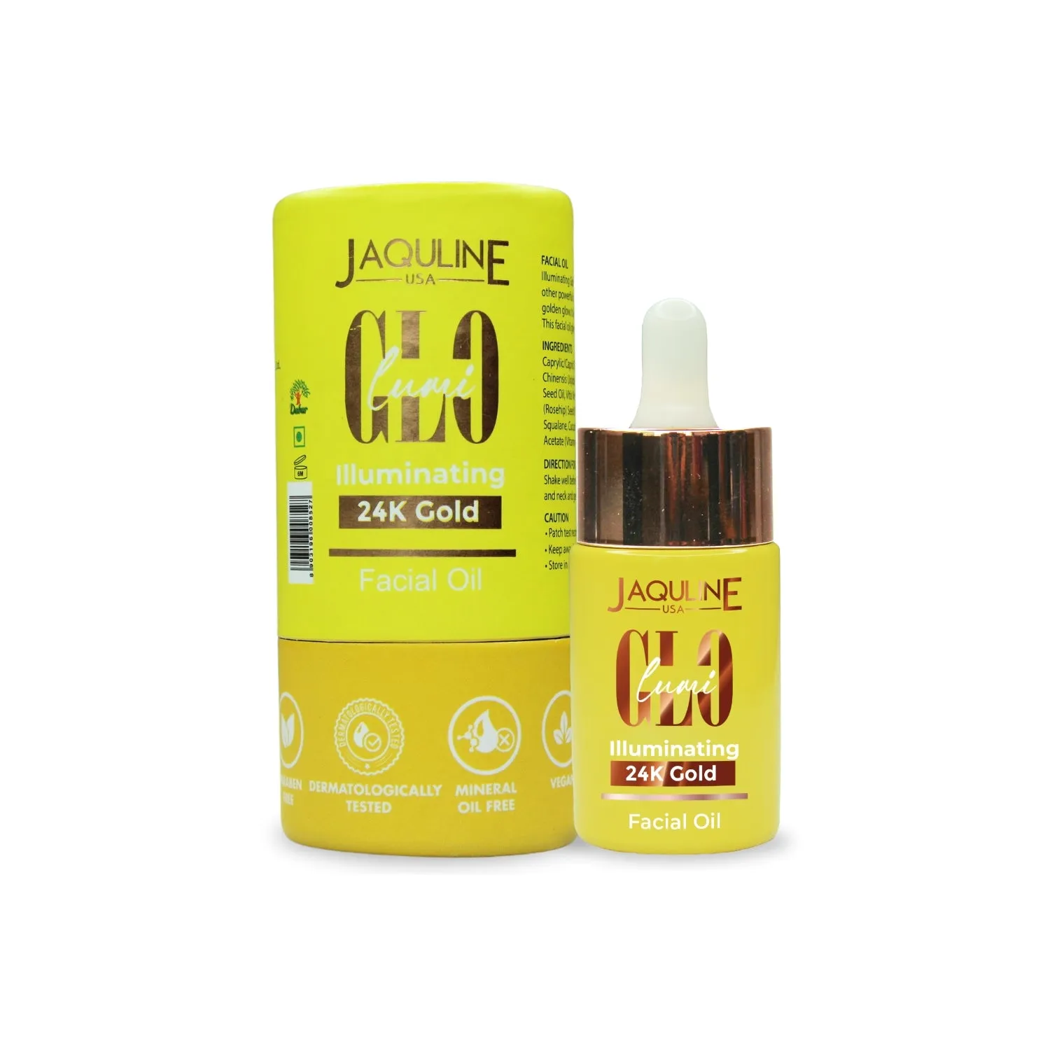 Jaquline USA Lumi Glo 24K Illuminating Facial Oil 30ml