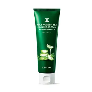 JAYJUN Aloe   Green Tea Cleanser Gel Foam غسول رغوي بالصبار والشاي الاخضر