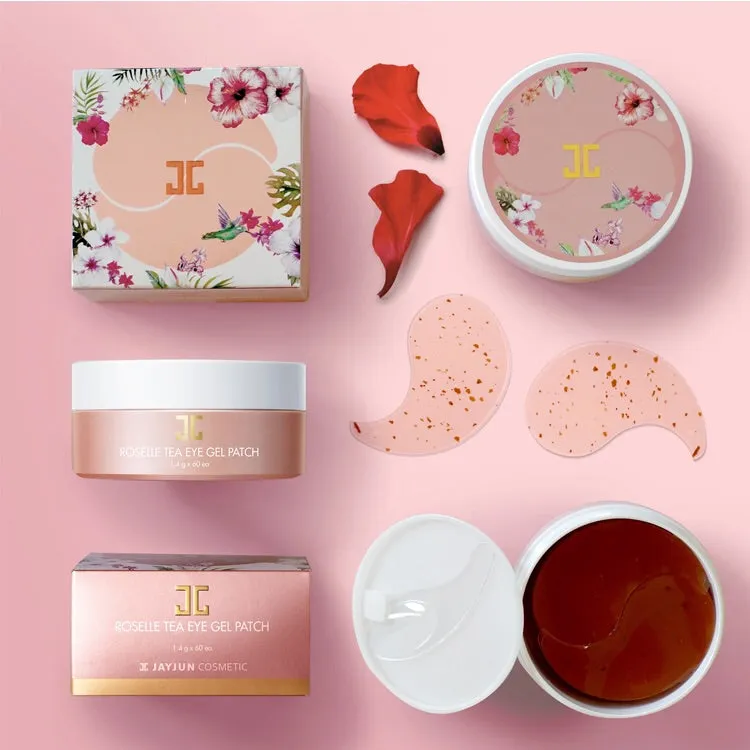 JAYJUN Cosmetic Roselle Tea Eye Gel Patch شرائح العين بشاي الكركديه