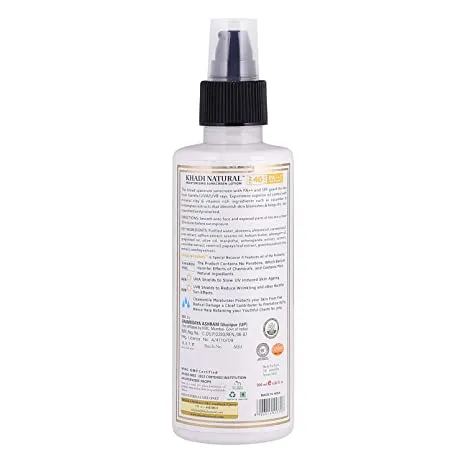 Khadi Natural Sunscreen SPF 40 Moisturizing Lotion 100ml