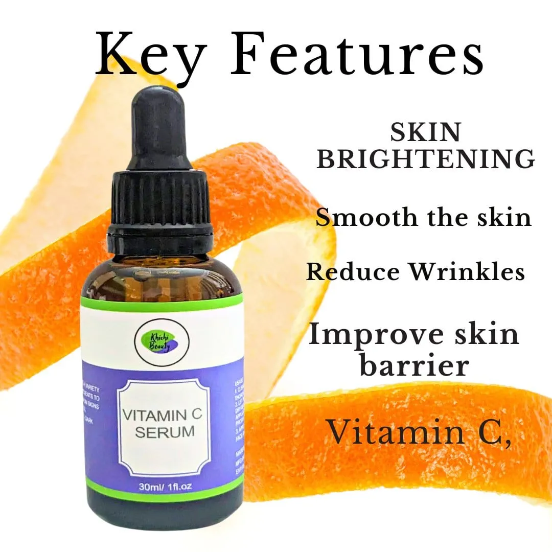 Khichi Beauty 5 Piece Facial Serum Set, Moisturizing, Anti-Wrinkle