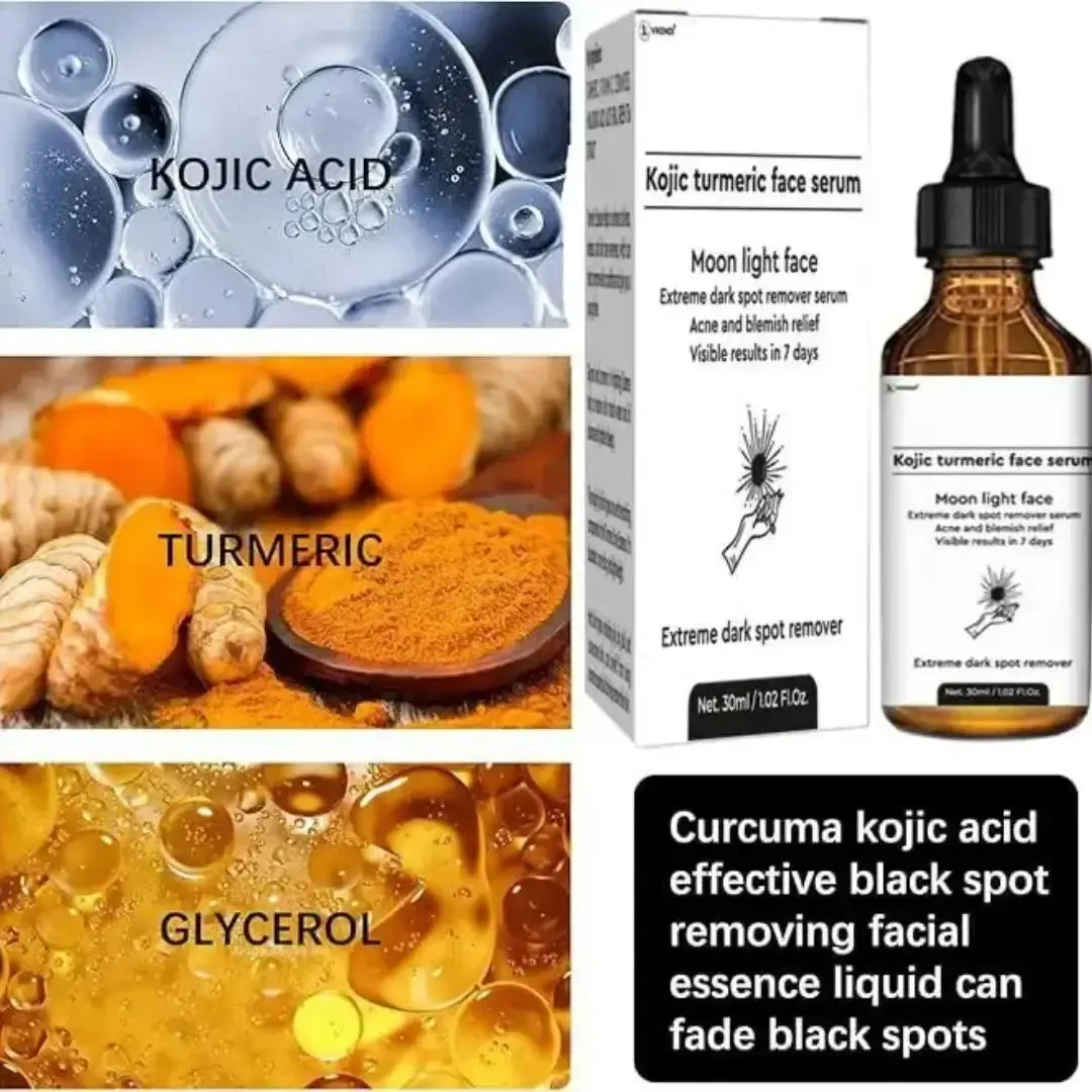 Kojic Acid Serum Turmeric Dark Spot Corrector Serum (Pack of 1)
