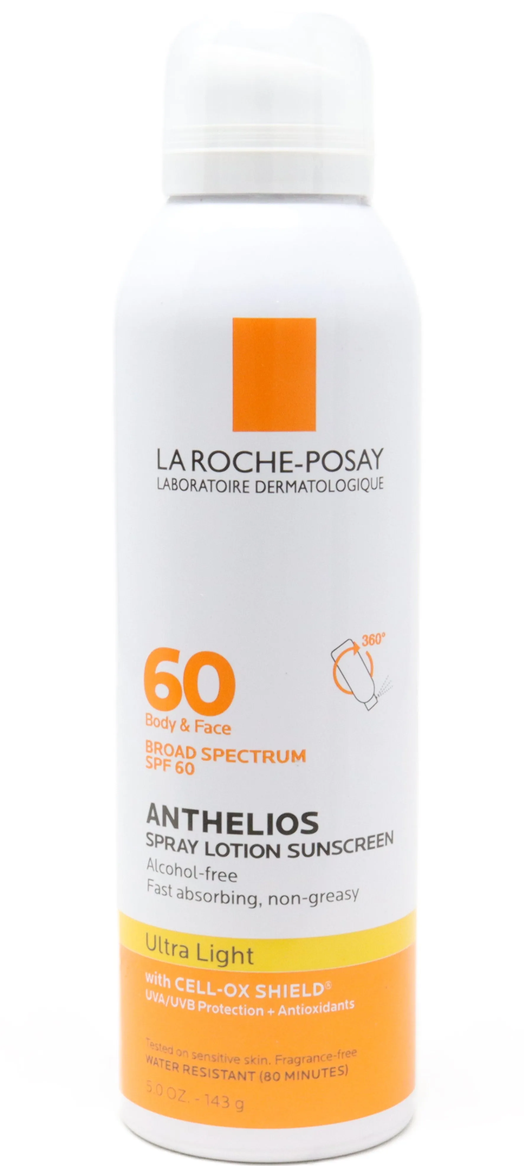 La Roche-Posay Anthelios Spray Lotion Sunscreen Spf 60  5.0oz/143g New