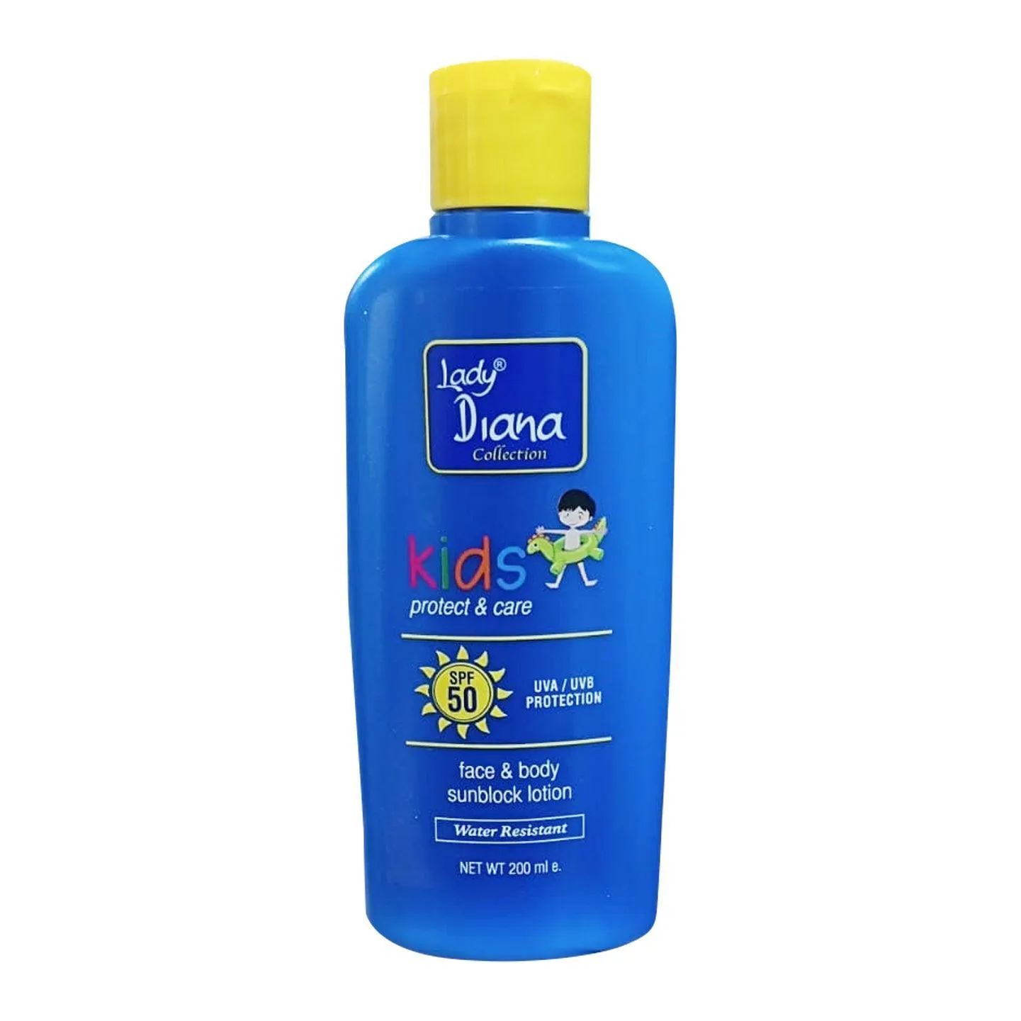Lady Diana Kids Protect Face & Body Sunblock Lotion SPF 50 - 200ml