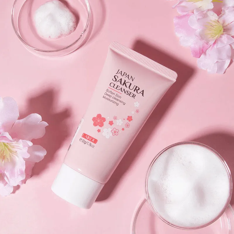 Laikou Japanese Sakura Facial Cleanser - 50g