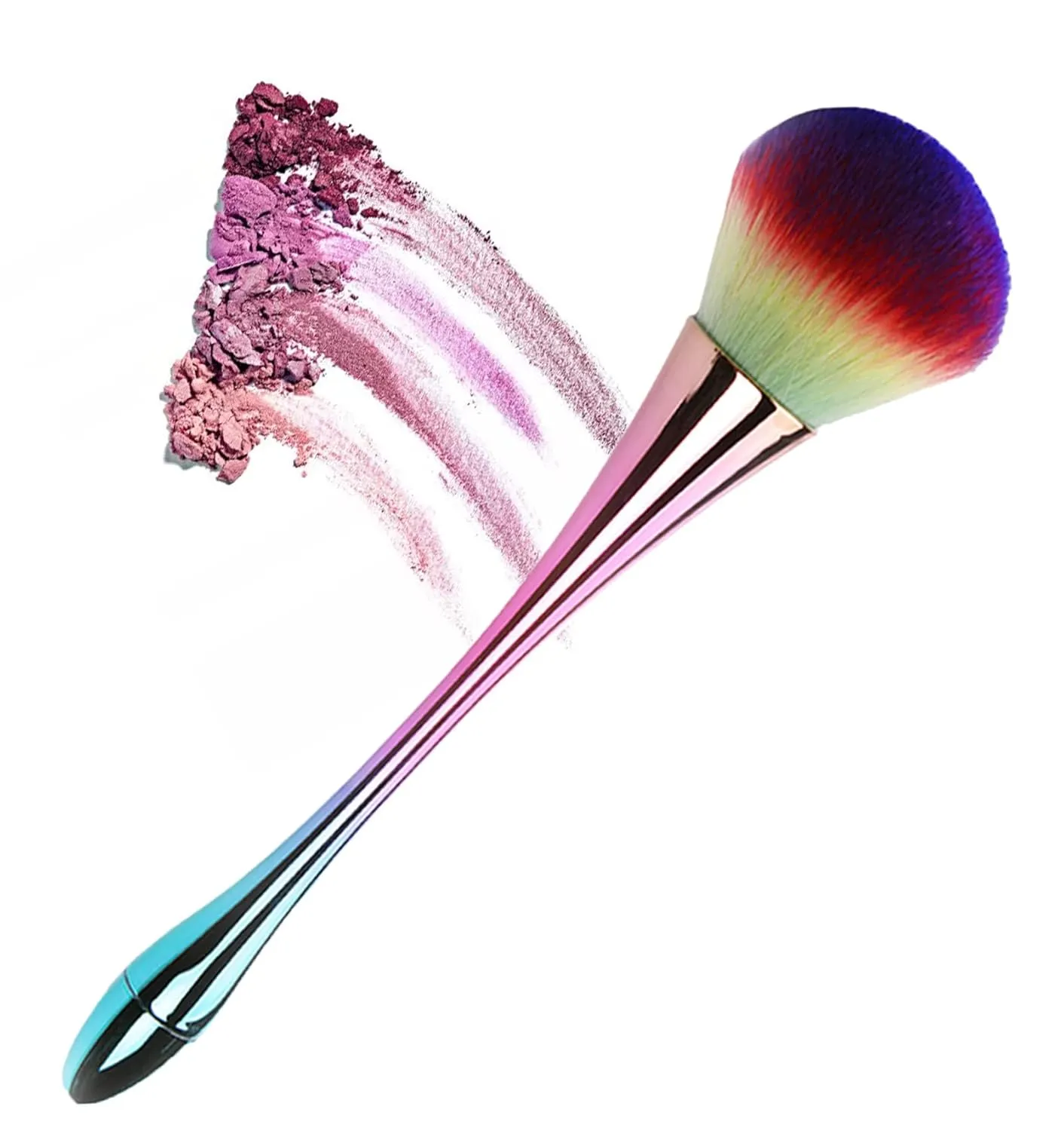 Large Powder Mineral Brush Nail Art Dust Brush Foundation Makeup Brush Powder Brush and Blush Brush for Daily Makeup (colour)