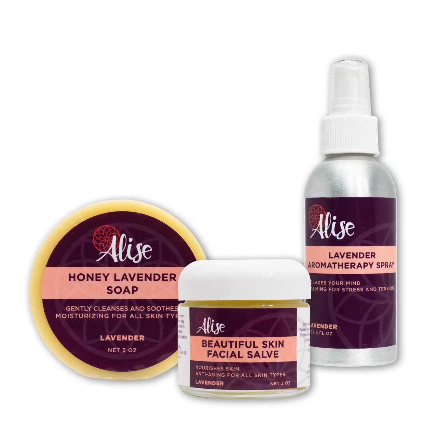 Lavender Lovers Gift Set with Lavender Facial Salve