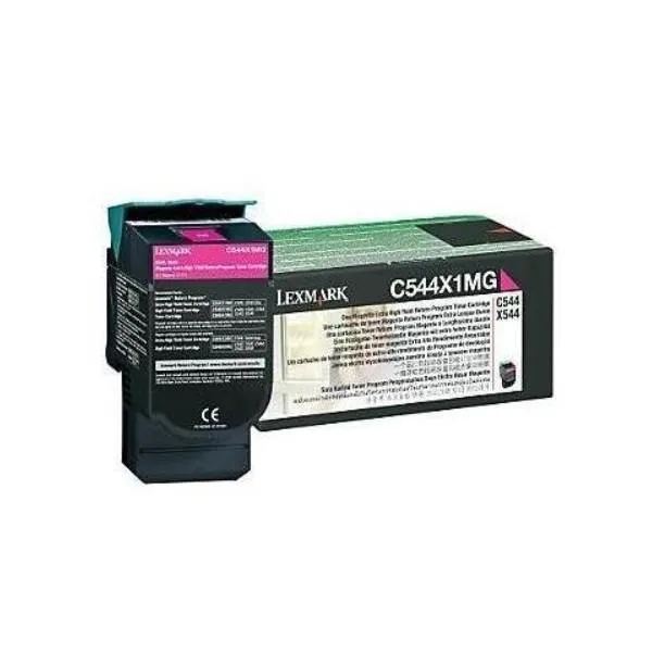 Lexmark C544 toner magenta - Genuine Lexmark C544X1MG Original Toner cartridge