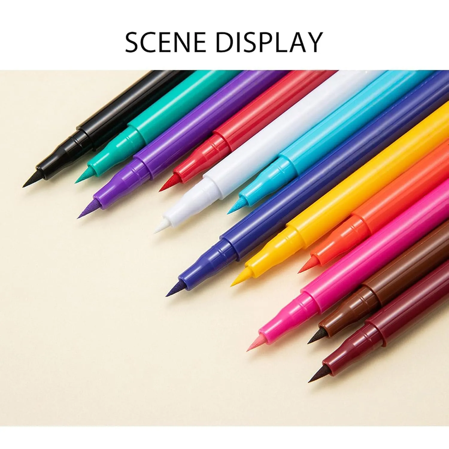 Liquid Eyeliner Colorful Matte Glitter Neon Eyeliner Pencil Pigmented Smudgeproof Long Last Gel Eye LinerQ07