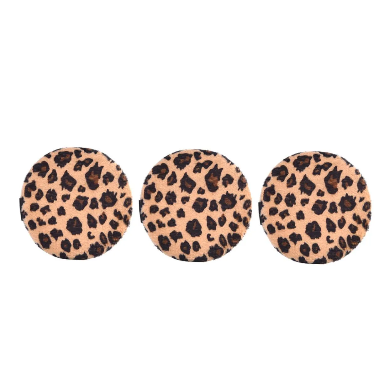 Loose Powder Makeup Pads Leopard Print Supple Powder Puff Girl Cosmetics Random Color