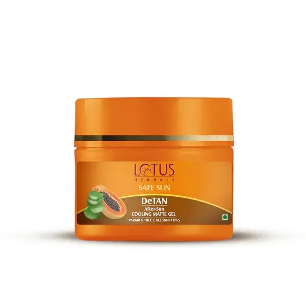Lotus Herbals Safe Sun DeTan After Sun Cooling Matte Gel -100g