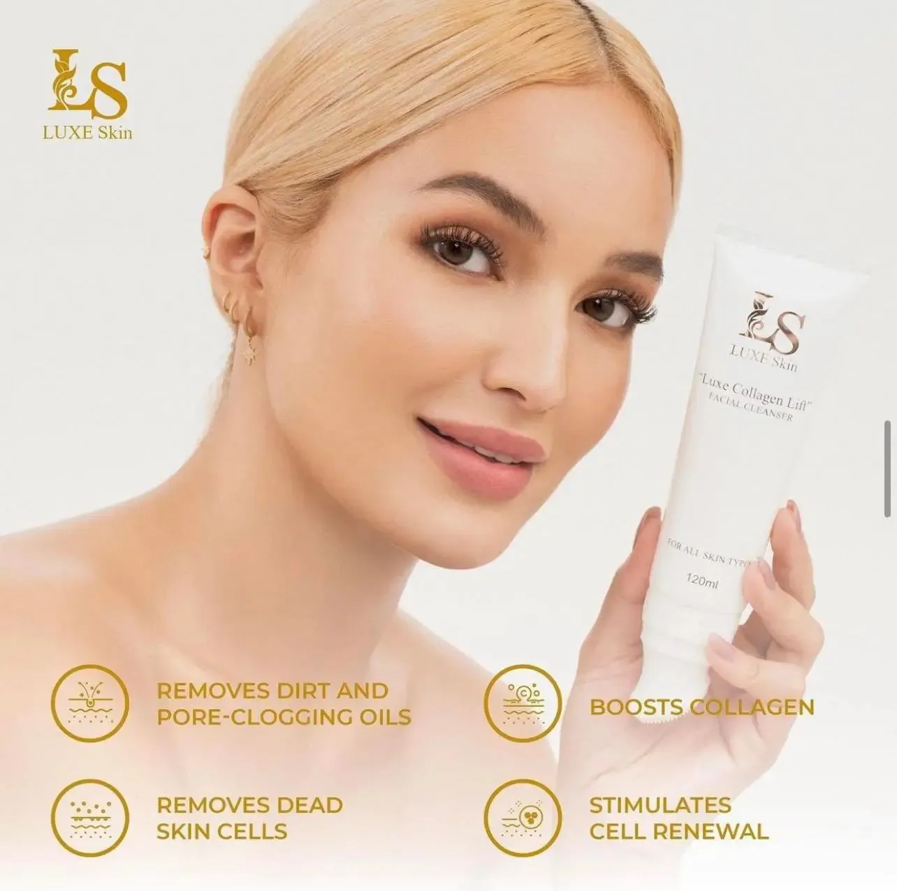 Luxe Skin - Luxe Collagen Lift - Facial Cleanser 120ml