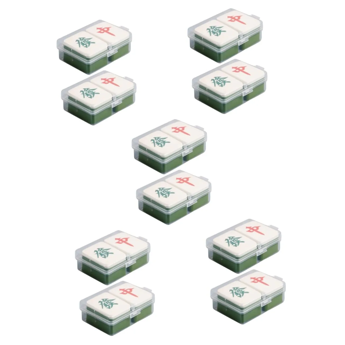MAGICLULU 20pcs Mahjong-shaped Makeup Sponges for Foundation Powder Dual-use Beauty Tool for Smooth Application Compact Gentle Skin for Loose Compact Powder