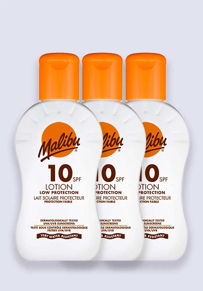 Malibu Sun Lotion SPF 10 100ml - 3 Pack