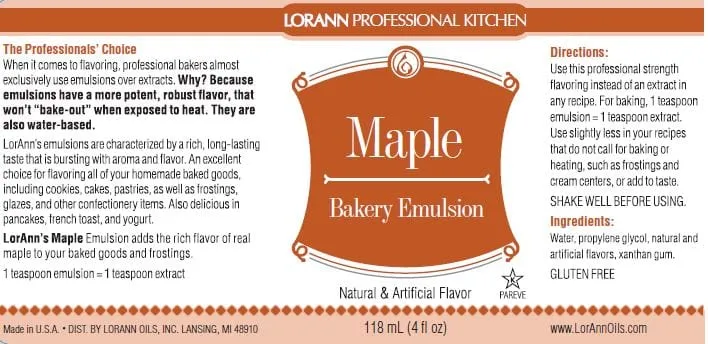 Maple Bakery Emulsion - 4 oz.