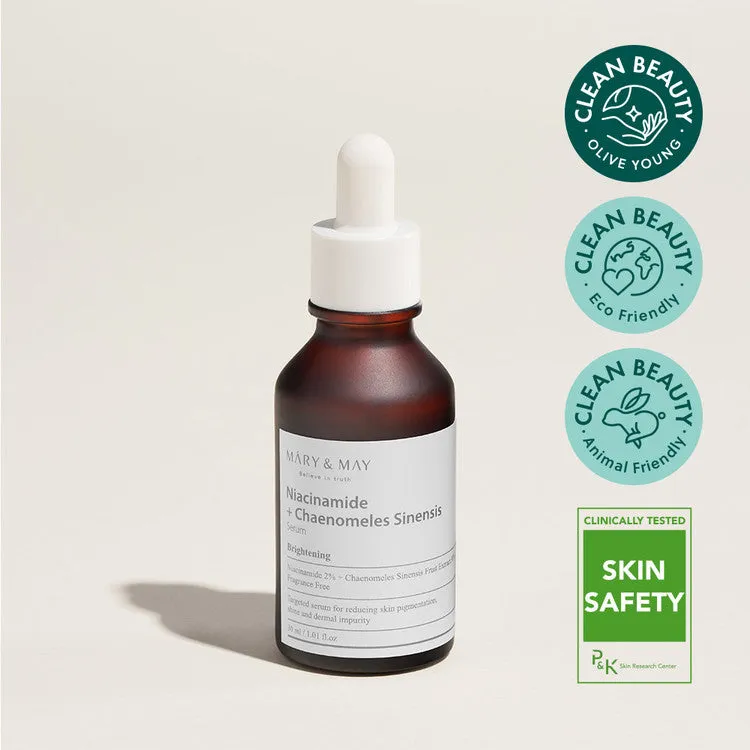 MARY & MAY Believe In Truth Niacinamide serum duo twin pack بكج مميز سيروم النياسينمايد وكريم العين من ماري اند ماي