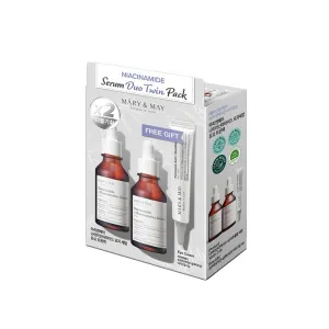 MARY & MAY Believe In Truth Niacinamide serum duo twin pack بكج مميز سيروم النياسينمايد وكريم العين من ماري اند ماي
