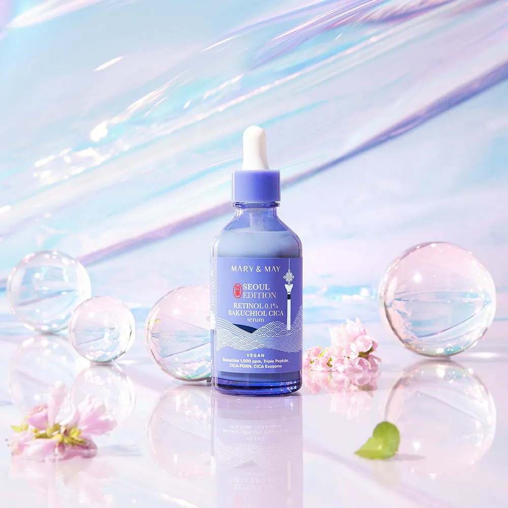 [Mary&May] *Seoul Edition* Retinol 0.1% Bakuchiol Cica Serum 80ml