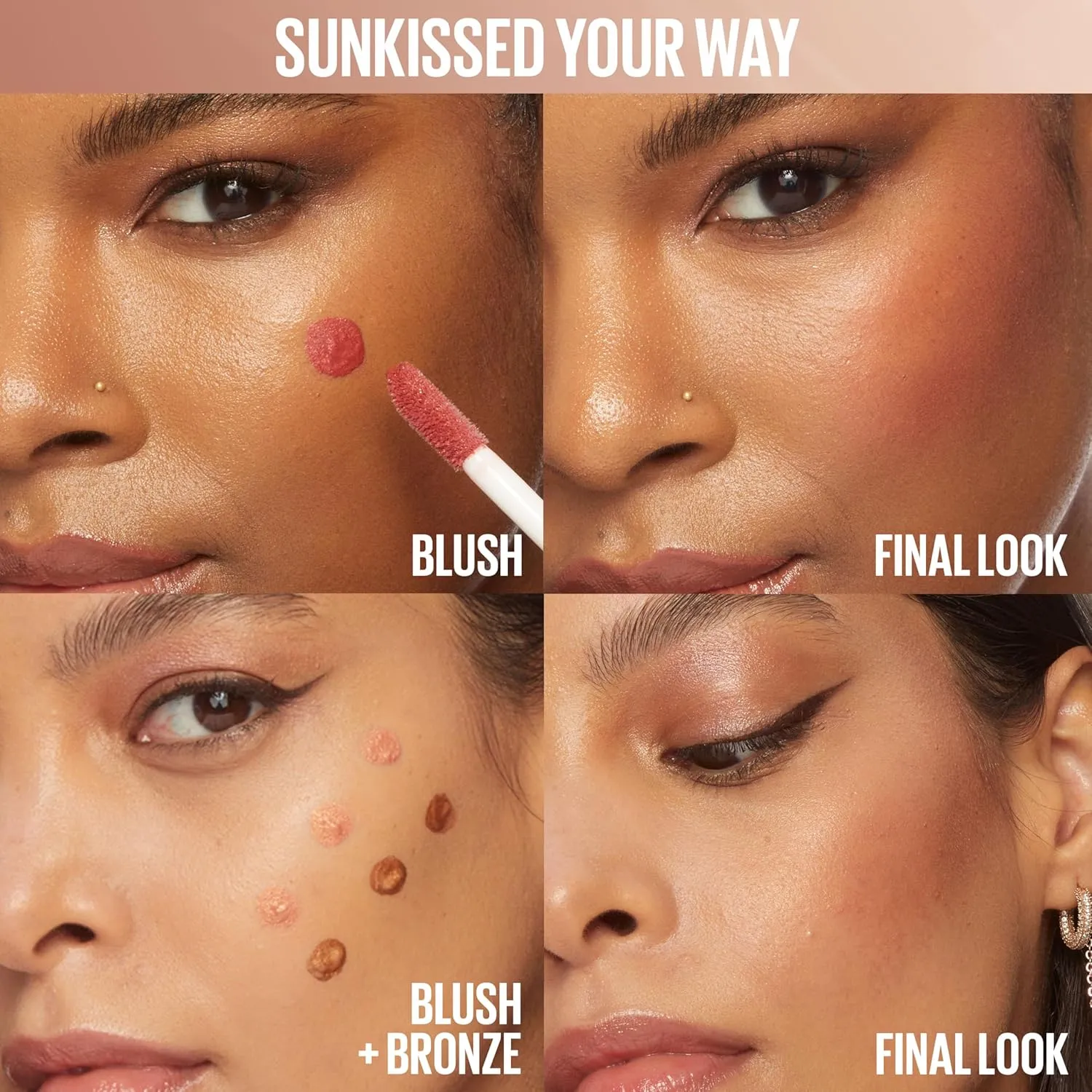 Maybelline Sunkisser Multi-Use Liquid Blush and Bronzer, Blendable, Longwear, Glowy Make Up, Rooftop Views, 1 Count
