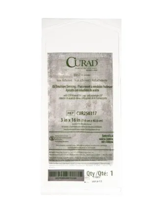 Medline CURAD Sterile Oil Emulsion Gauze: 3" x 16", 36 Count