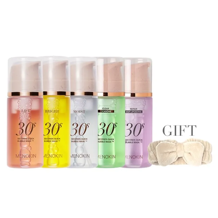 MENOKIN 30 Seconds Quick Bubble Mask (5 types); 3.21 fl.oz / 95ml